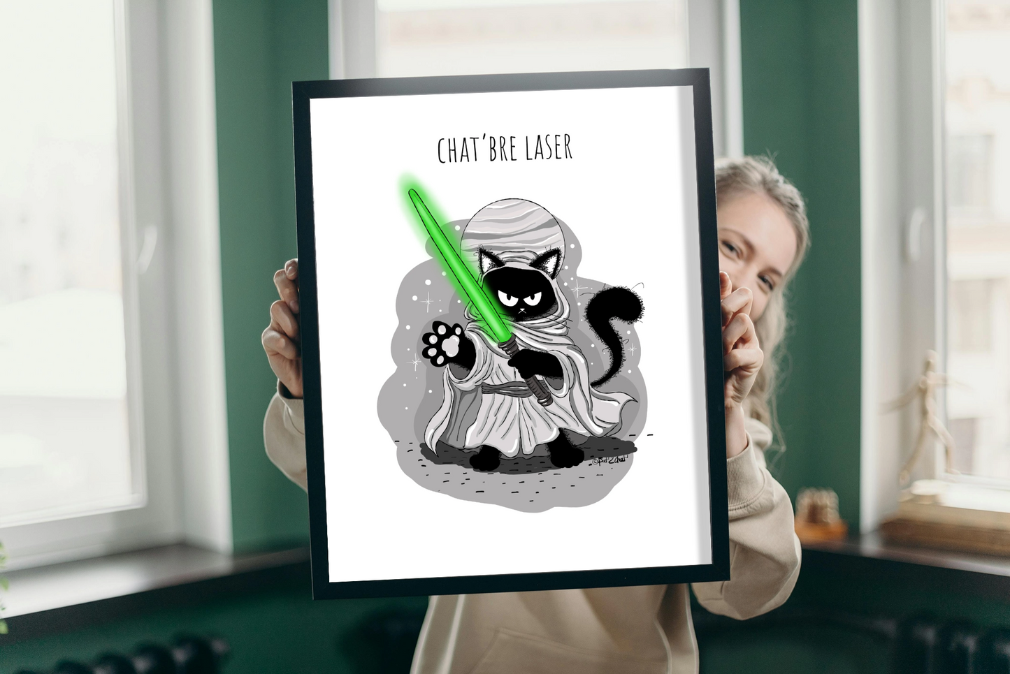 Chat'bre Laser - Affiche