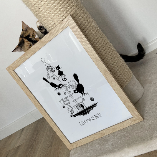 Chat'pin de Noël - Affiche