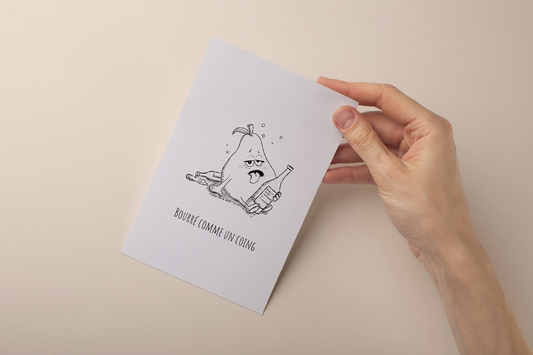 Carte Bourré comme un coing