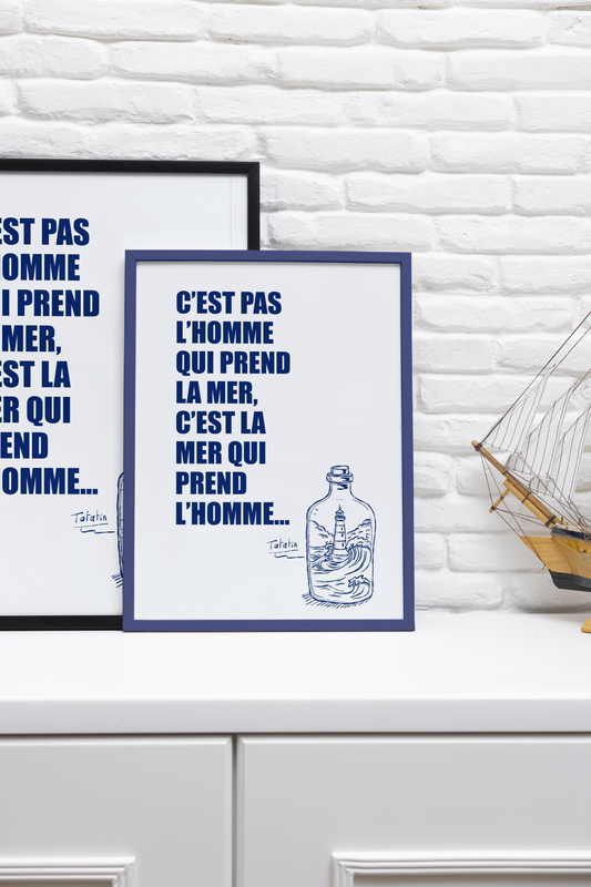 C'est pas l'homme qui prend la mer - Affiche