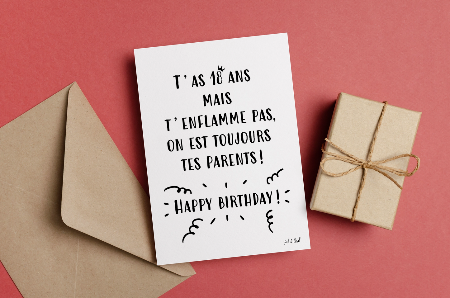 Carte T'as 18 Ans - Happy Birthday