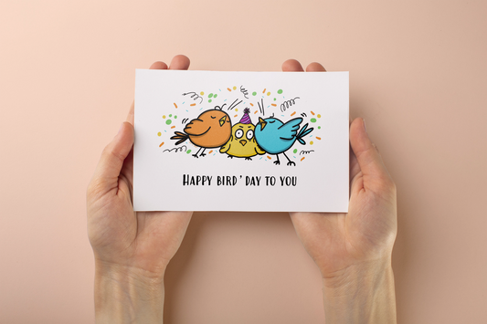 Carte Happy Bird'Day To You - Joyeux Anniversaire