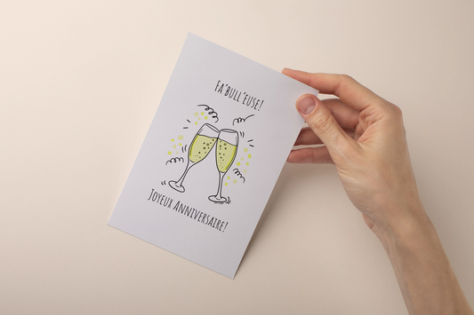 Carte Fa Bull'Euse - Joyeux Anniversaire