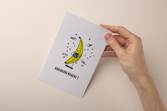 Carte Bananiversaire - Joyeux Anniversaire