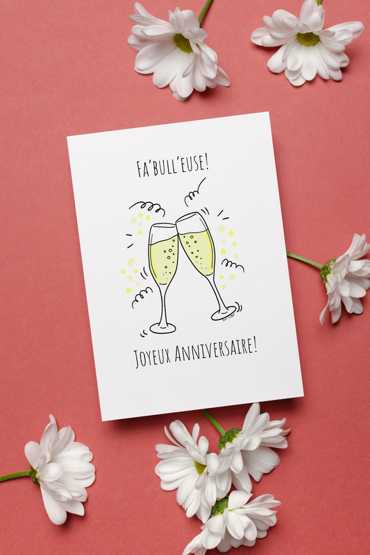Carte Fa Bull'Euse - Joyeux Anniversaire
