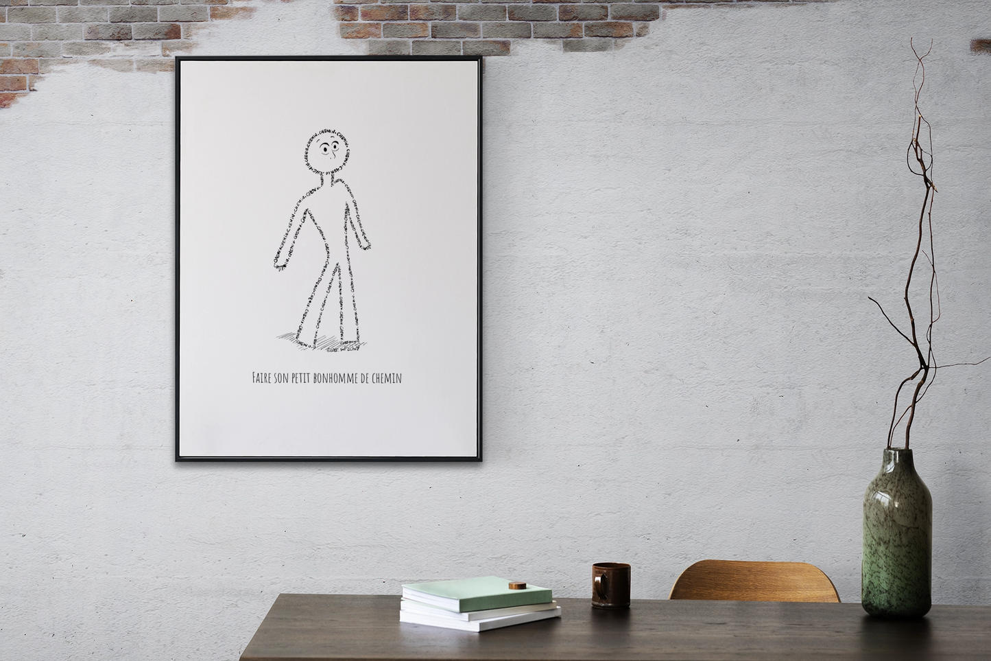 Faire son petit bonhomme de chemin - Affiche