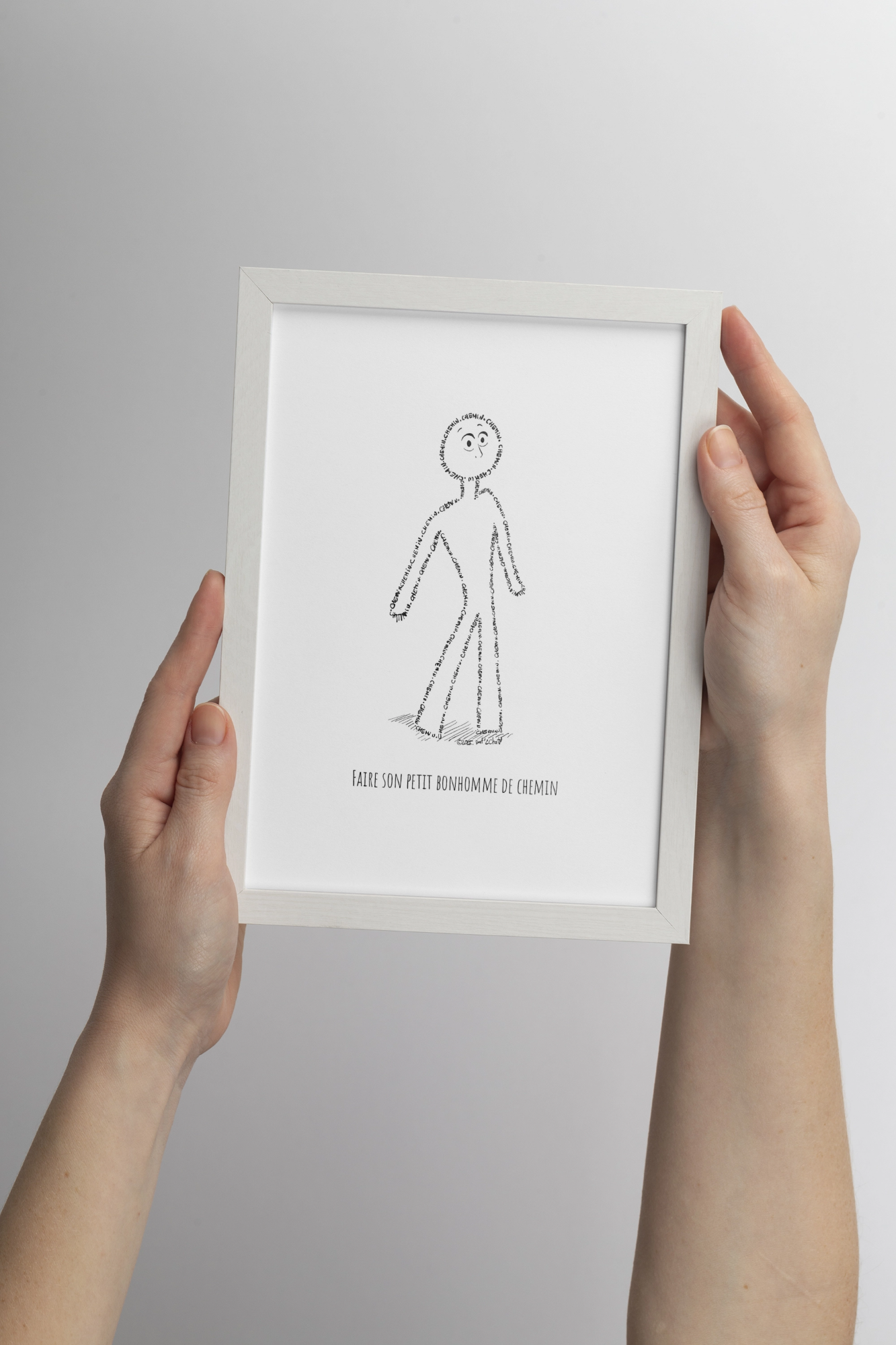 Faire son petit bonhomme de chemin - Affiche