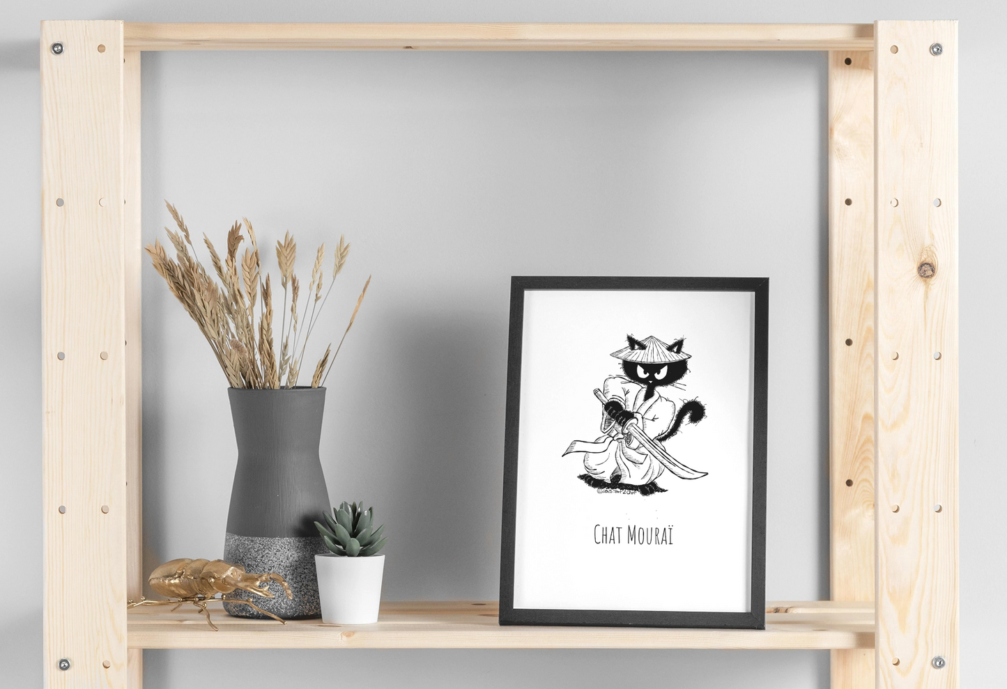 Chat Mouraï - Affiche
