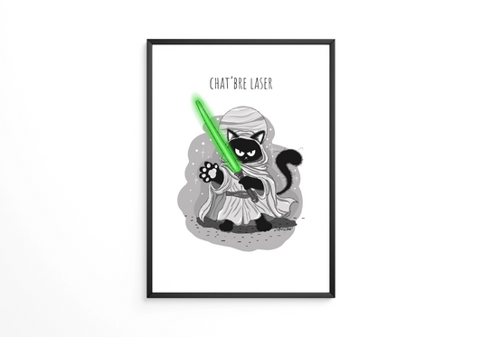 Chat'bre Laser - Affiche