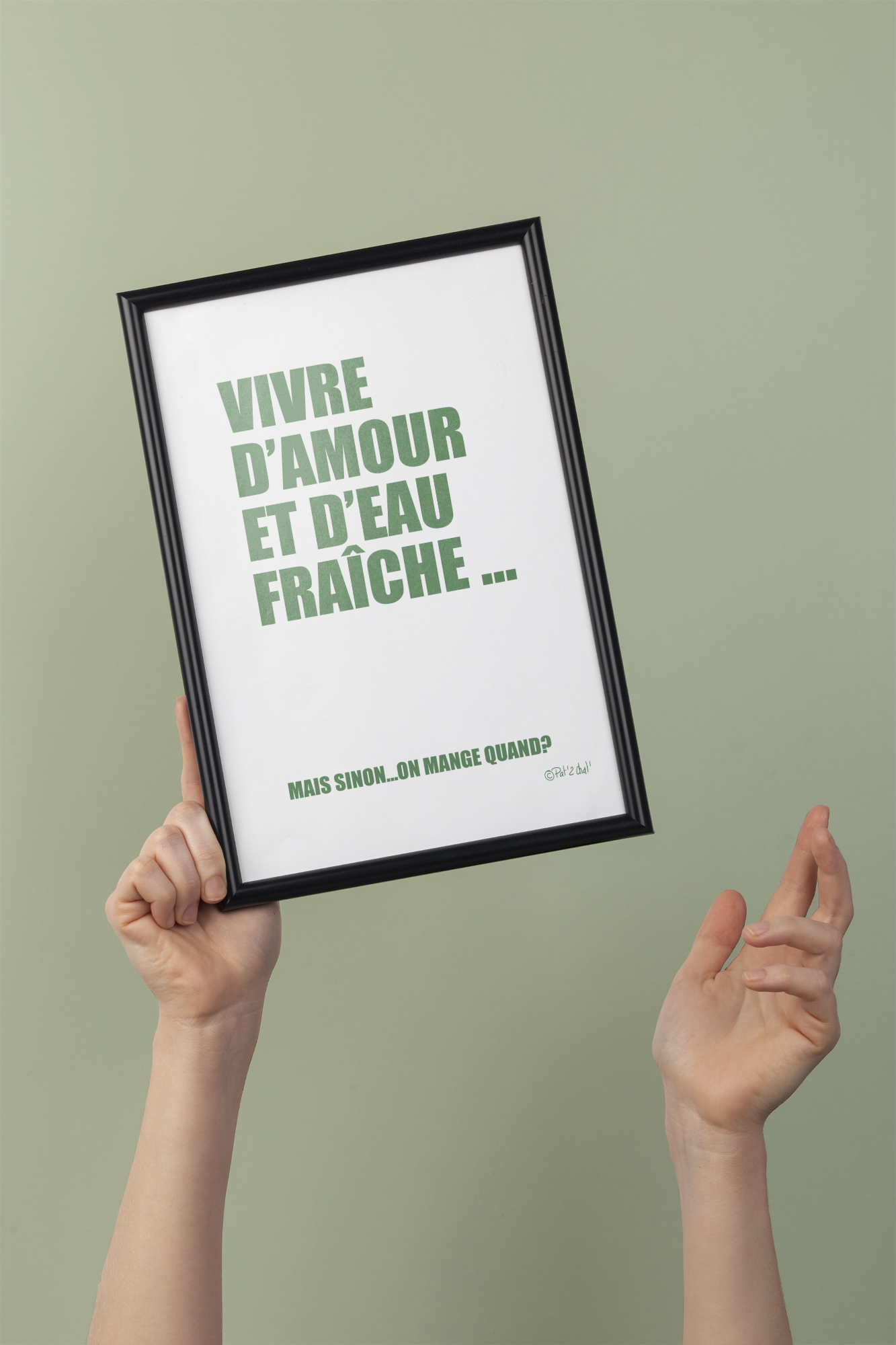 Vivre d'amour et d'eau fraîche - Affiche