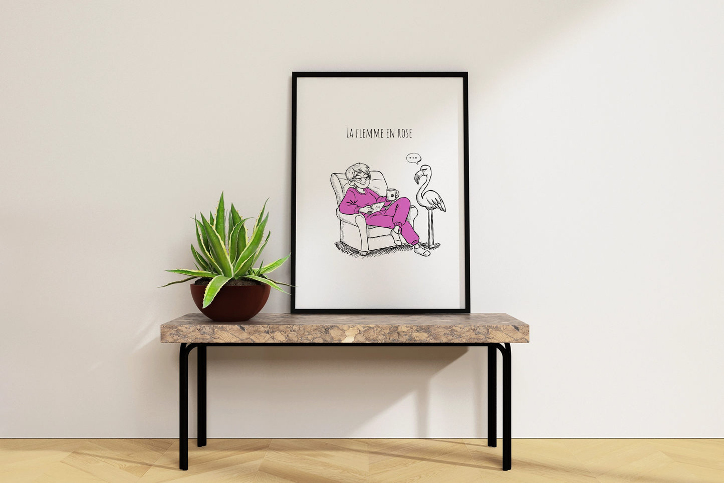 La flemme en rose - Affiche
