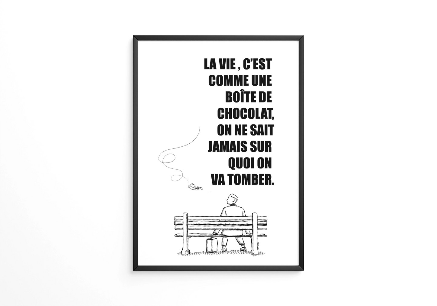 La vie c'est comme une boîte de chocolat - Affiche