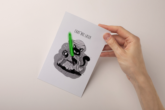 Carte Chat'bre laser
