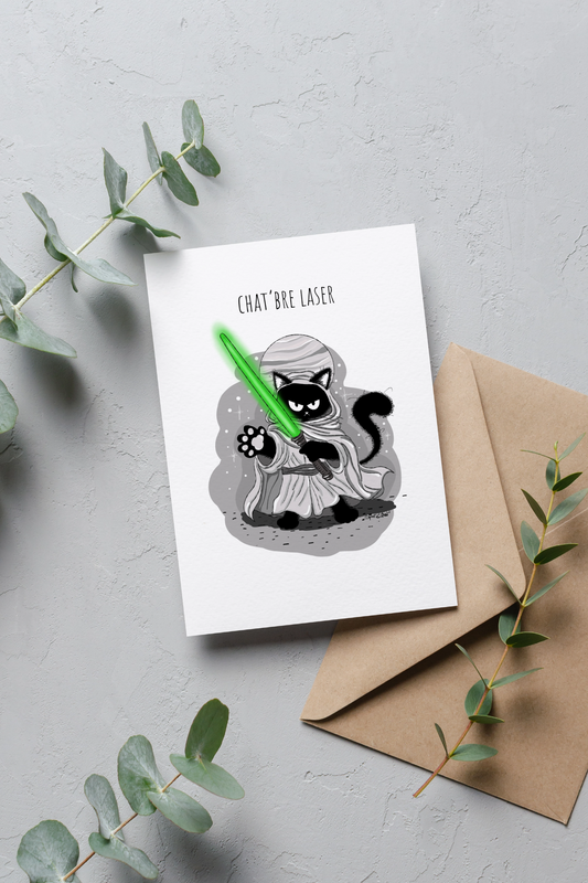 Carte Chat'bre laser