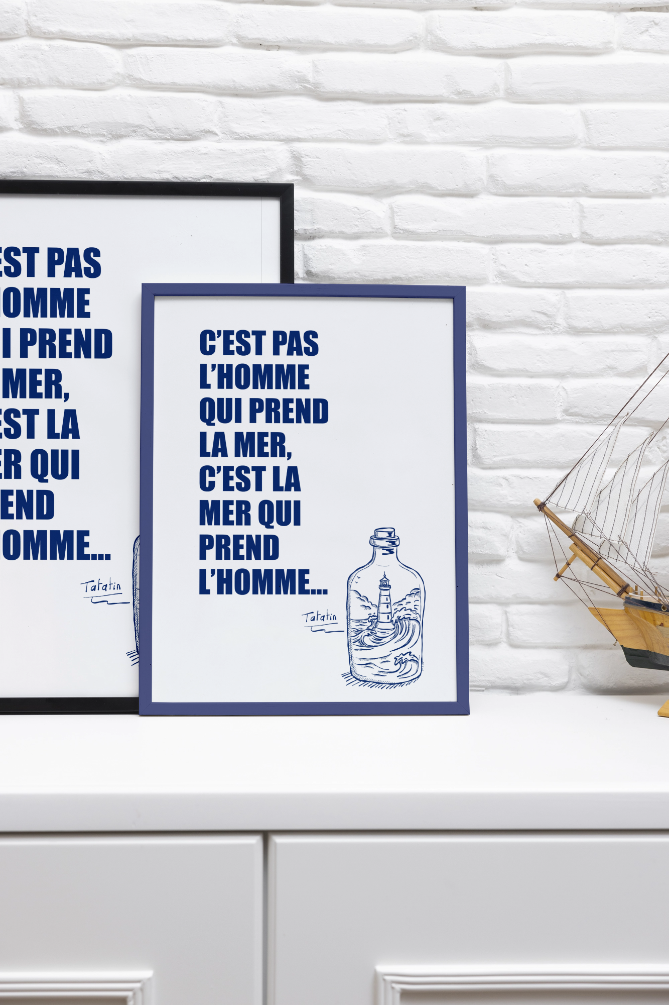 C'est pas l'homme qui prend la mer - Affiche