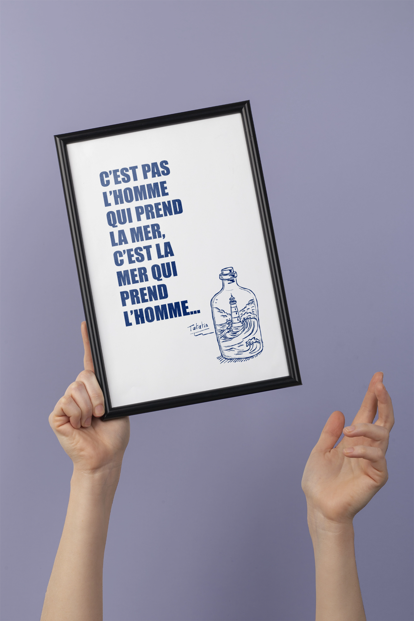 C'est pas l'homme qui prend la mer - Affiche
