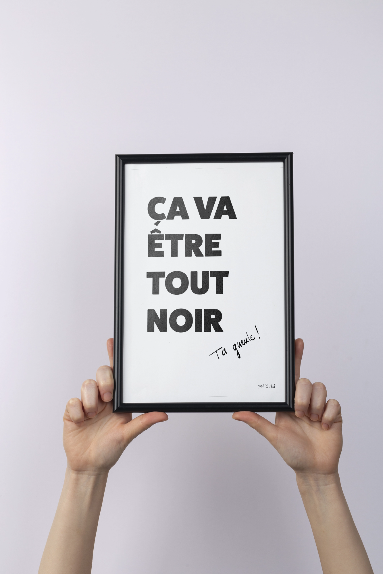Ça va être tout noir - Affiche