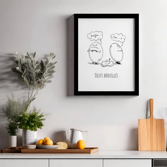Oeufs brouillés - Affiche
