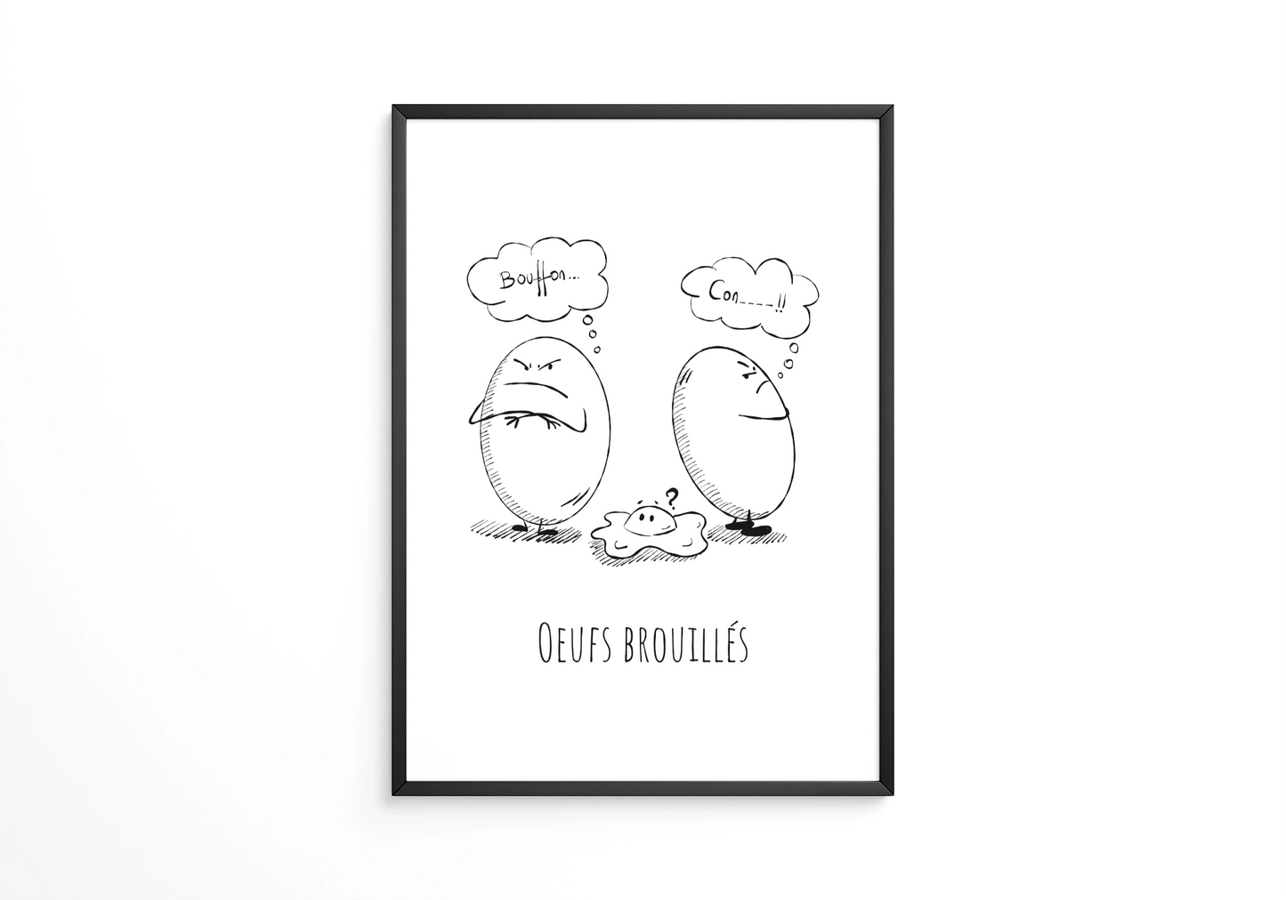 Oeufs brouillés - Affiche
