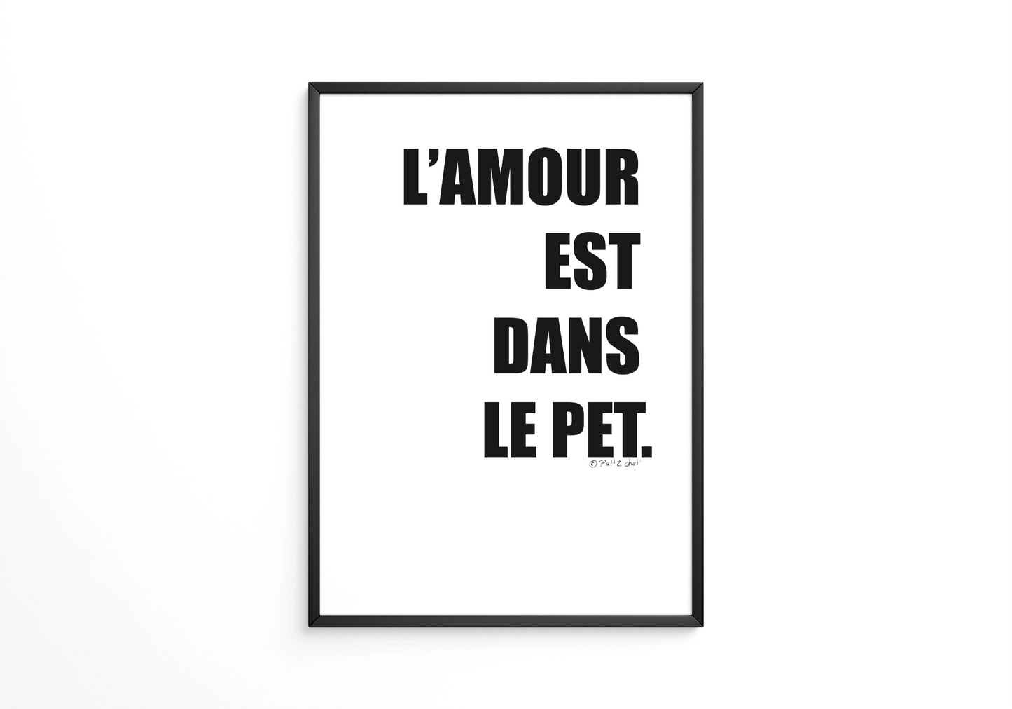 L'amour est dans le pet - Affiche