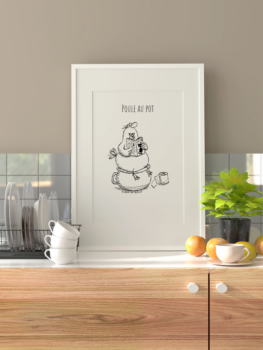 Poule au pot - Affiche