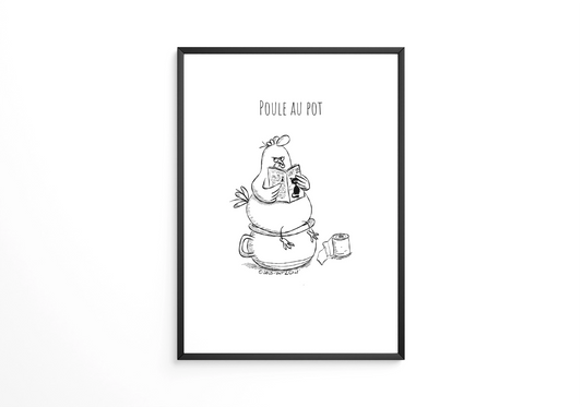 Poule au pot - Affiche