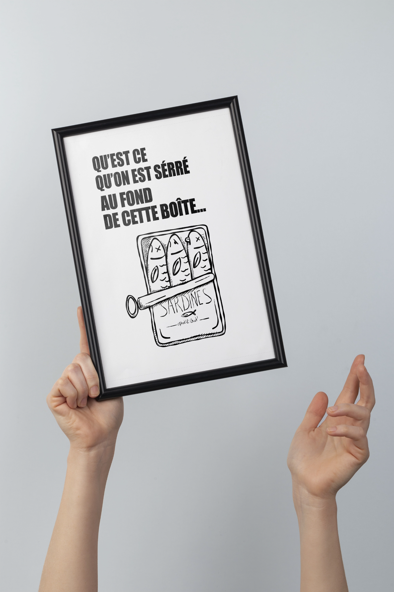 Qu'est ce qu'on est serré au fond de cette boîte - Affiche