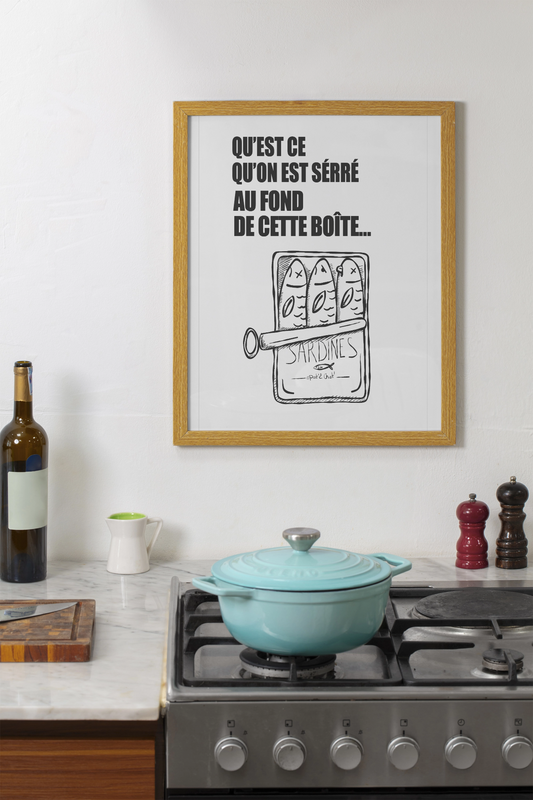 Qu'est ce qu'on est serré au fond de cette boîte - Affiche