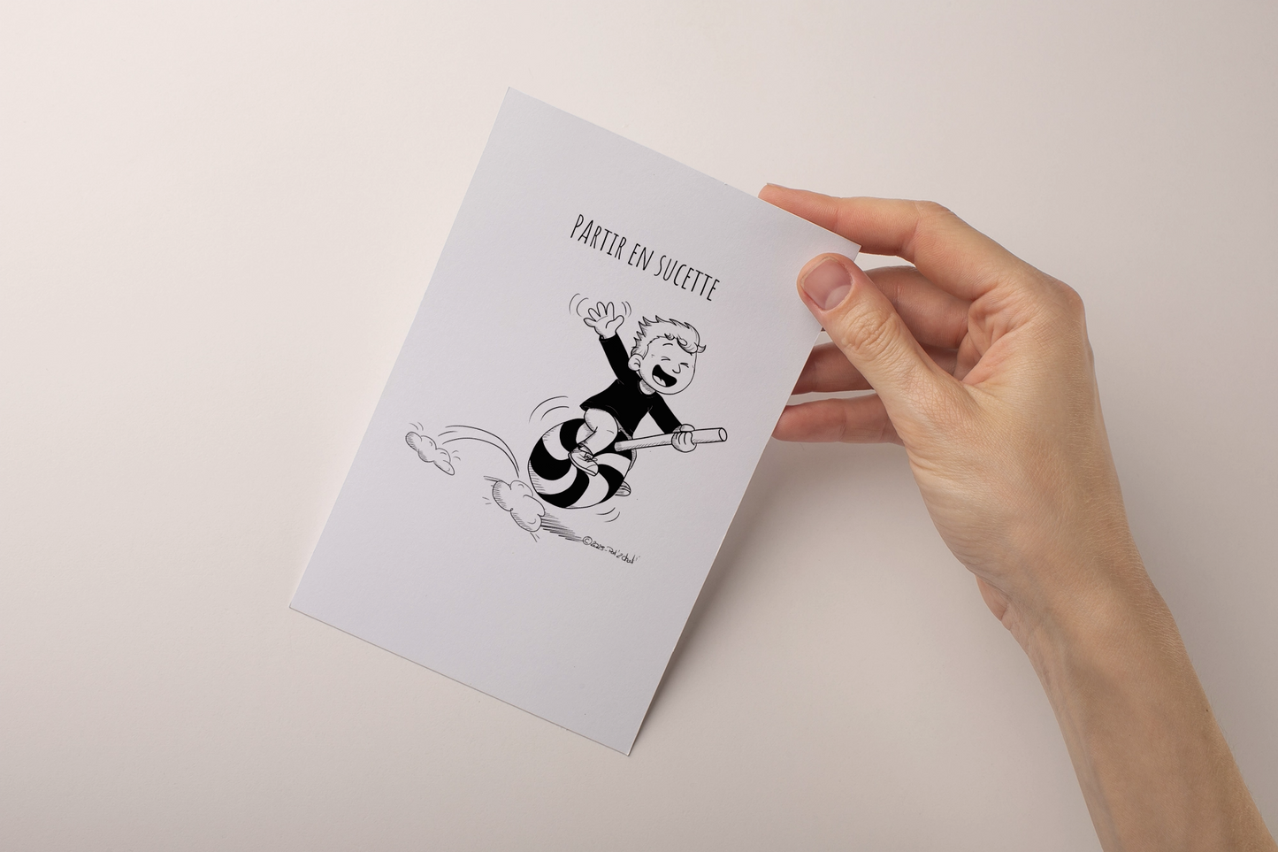 Carte Partir en sucette