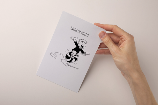 Carte Partir en sucette