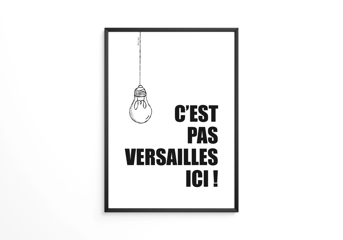 C'est pas Versailles ici ! - Affiche