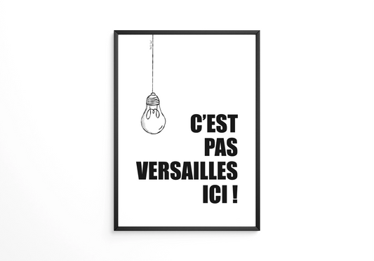 C'est pas Versailles ici ! - Affiche