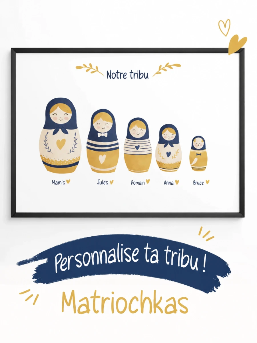 Modèle Matriochkas personnalisé
