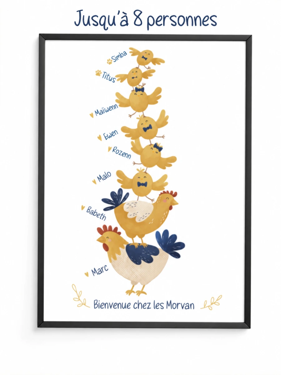 Modèle Roule ma poule personnalisé