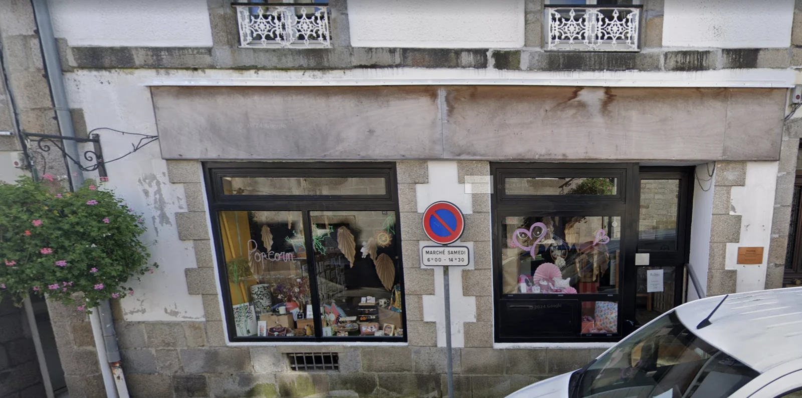 La façade de la boutique Popcorn à Saint-Renan.