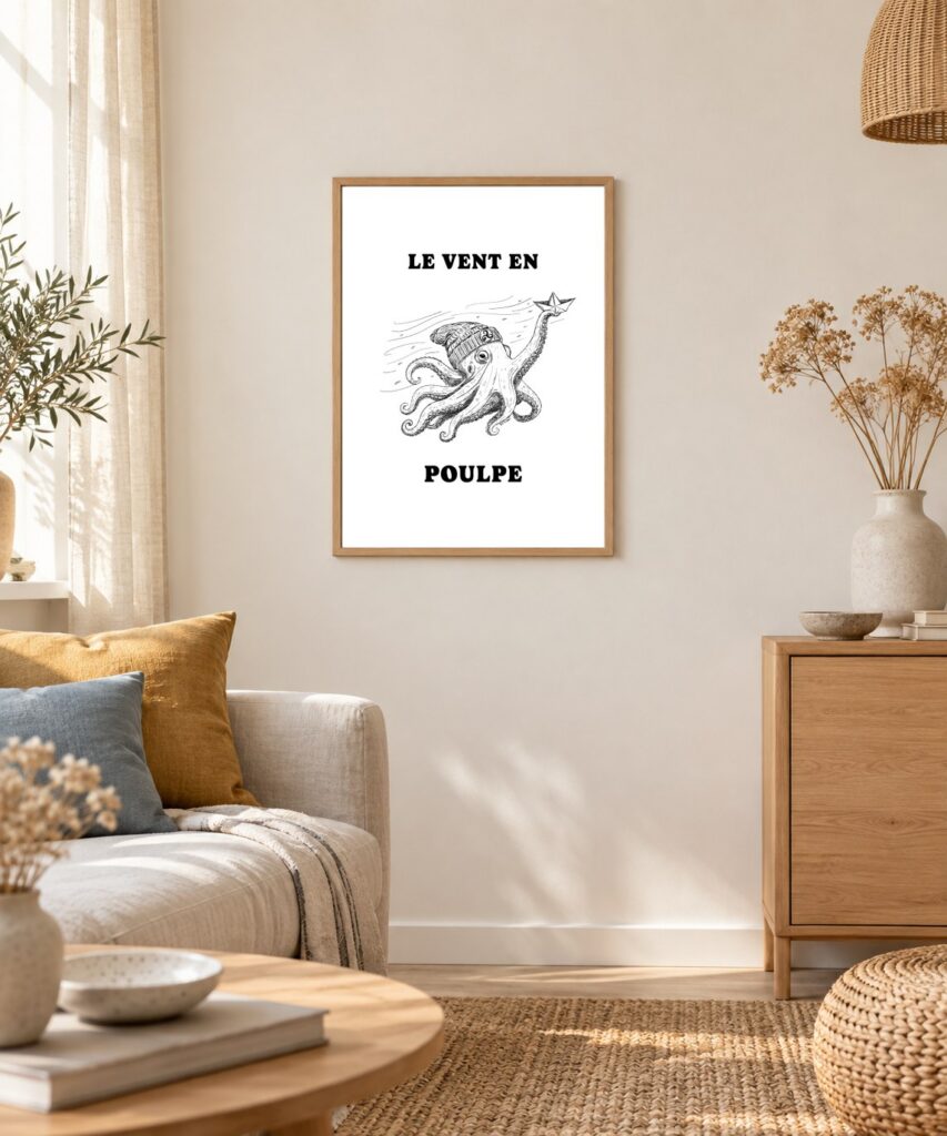 Mise en situation Salon chaleureux de Le Vent En Poulpe