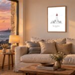 Mise en situation Coucher-Soleil de Phare de Saint Mathieu (Tour-tan Beg Lokmazhe)