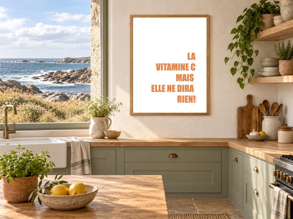 Mise en situation Cuisine-Ocean de la vitamine C mais elle ne dira rien