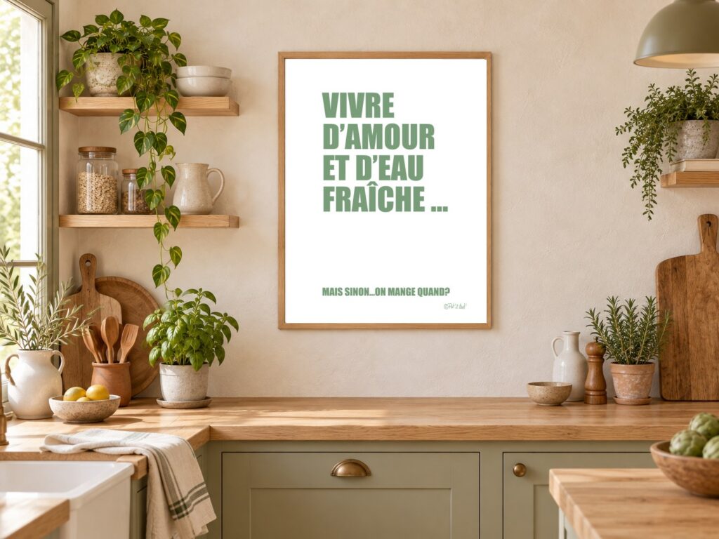Mise en situation Cuisine de Vivre d&rsquo;amour et d&rsquo;eau fraîche …