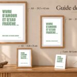 Guide des tailles de Vivre d&rsquo;amour et d&rsquo;eau fraîche …