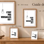 Guide des tailles de C&rsquo;est pas Versailles ici !