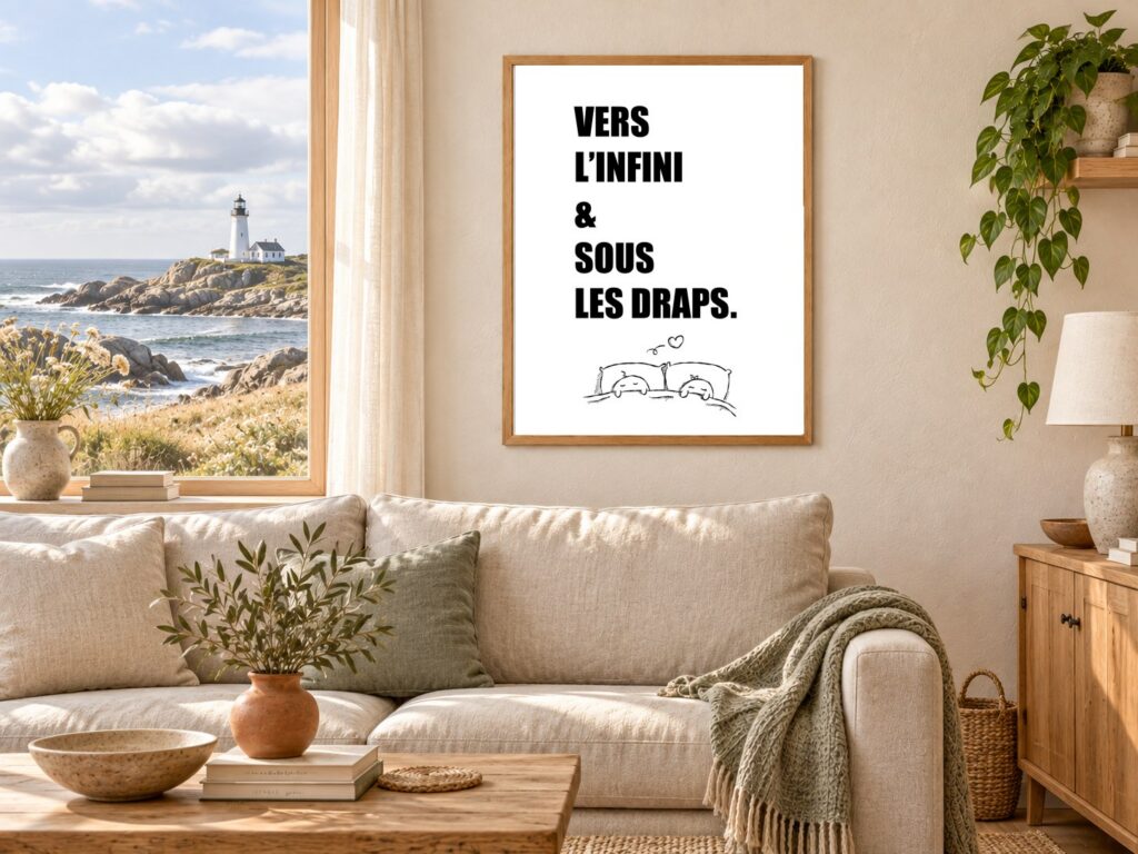 Mise en situation Salon-Phare de Vers l&rsquo;infini & sous les draps.