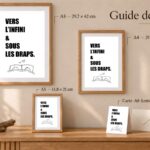 Guide des tailles de Vers l&rsquo;infini & sous les draps.