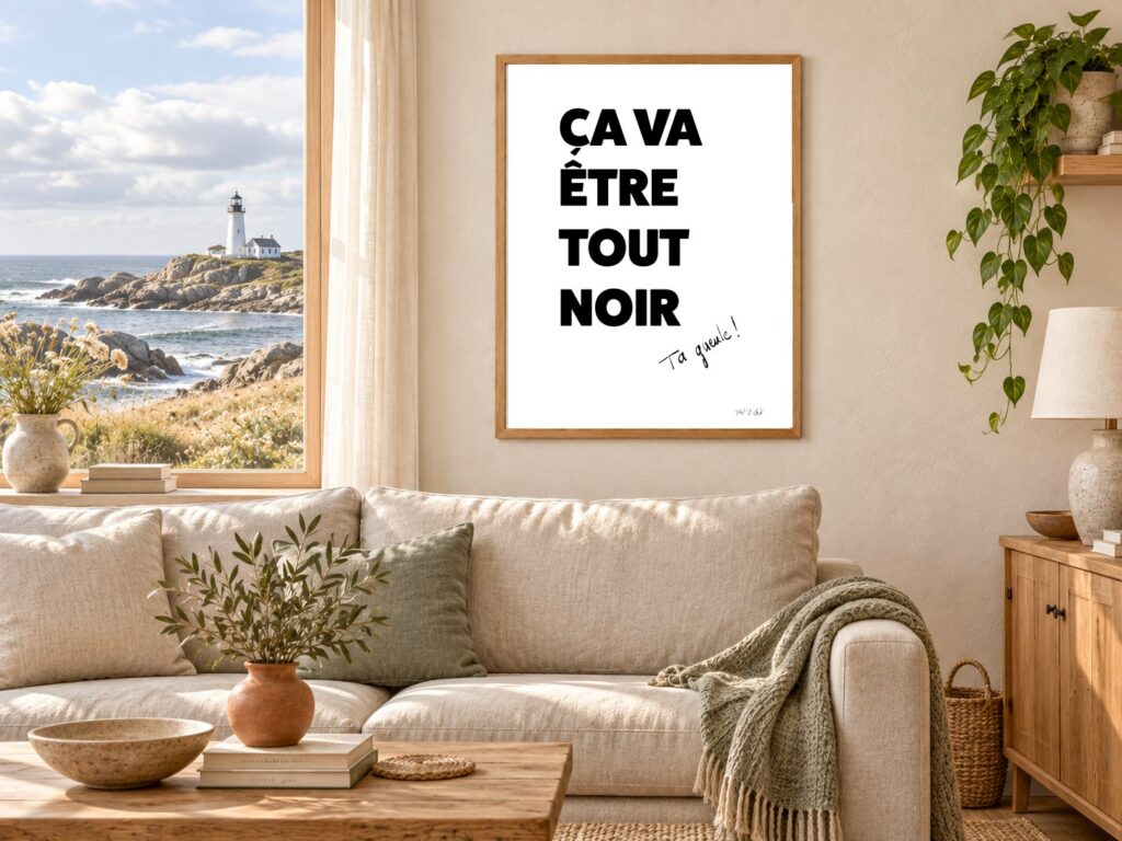 Mise en situation Salon-Phare de Ça va être tout noir