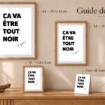 Guide des tailles de Ça va être tout noir