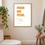Mise en situation Toilettes de Poser une pêche.