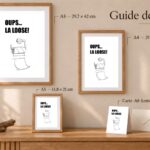 Guide des tailles de Oups … la loose !