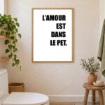 Mise en situation Toilettes de L&rsquo;amour est dans le pet