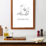 Mise en situation Frame mockup on the kitchen 3 de Bourré comme un coing