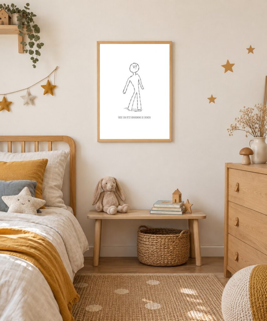 Mise en situation Chambre d’enfant de Faire son petit bonhomme de chemin